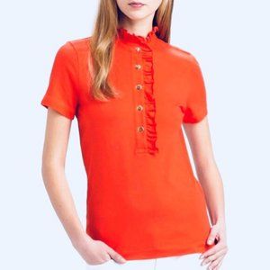 TORY BURCH. Small. Orange with gold buttons